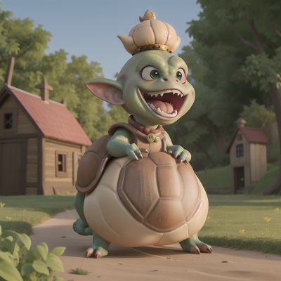 Image For Post Anime, laughter, queen, turtle, farm, goblin, HD, 4K, AI Generated Art