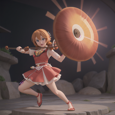 Image For Post Anime, violin, sushi, energy shield, force field, bakery, HD, 4K, AI Generated Art