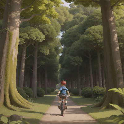 Image For Post Anime, museum, wormhole, bicycle, book, forest, HD, 4K, AI Generated Art