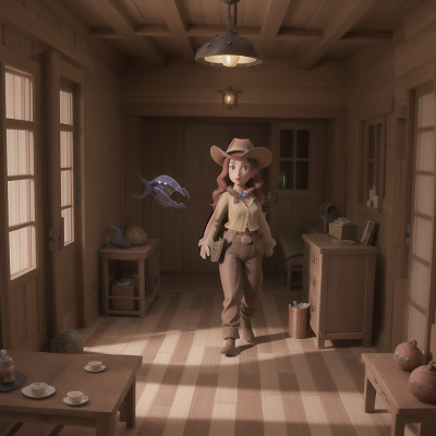 Image For Post Anime, wild west town, betrayal, holodeck, alien, ghost, HD, 4K, AI Generated Art