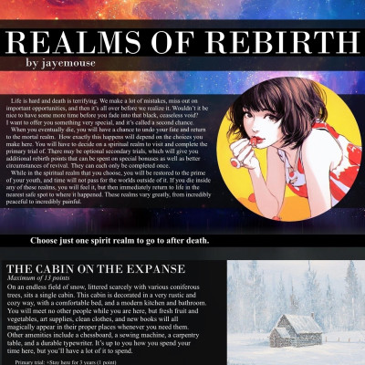 Image For Post Realms of Rebirth CYOA by jayemouse