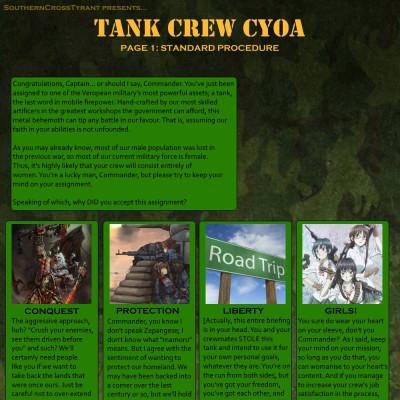 Image For Post Tank Crew CYOA by SouthernCrossTyrant