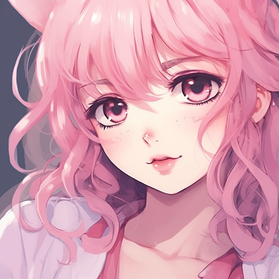 Image For Post | Anime school girl dressed in pink, focus on her uniform details and dynamic pose. sophisticated pink anime girl pfp drawings pfp for discord. - [Pink Anime Girl PFP Gallery](https://hero.page/pfp/pink-anime-girl-pfp-gallery)