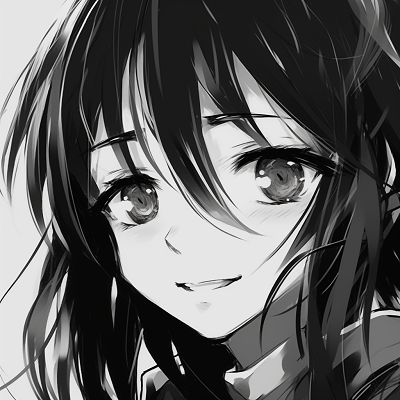 Image For Post | Detailed close-up of a female anime's eyes, the black and white tones enhancing the intense gaze. famous black and white pfp female anime pfp for discord. - [Top Black And White PFP Anime](https://hero.page/pfp/top-black-and-white-pfp-anime)