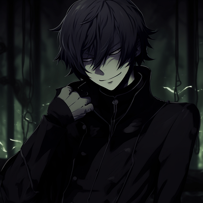 Image For Post | Sebastian from Black Butler, detailed black suit and dark hues. black pfp anime male characters pfp for discord. - [Black PFP Anime Collections](https://hero.page/pfp/black-pfp-anime-collections)