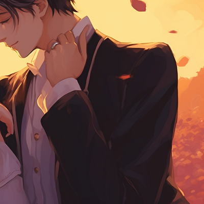 Image For Post | A pair locked in an affectionate gaze, adorned with soft glows of the golden hour. sweet matching couple pfp pfp for discord. - [matching couple pfp, aesthetic matching pfp ideas](https://hero.page/pfp/matching-couple-pfp-aesthetic-matching-pfp-ideas)