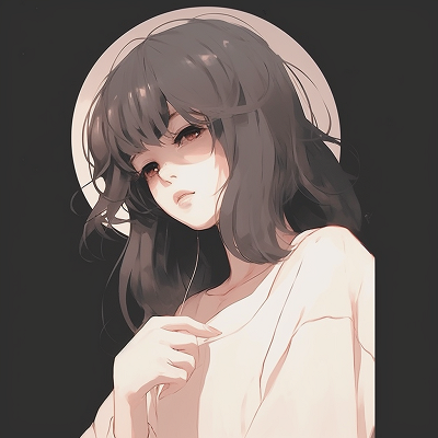 Image For Post | A girl deep in thought, pale color tones and minimalistic line art. sad pfp inspirations anime pfp for discord. - [anime pfp sad Series](https://hero.page/pfp/anime-pfp-sad-series)