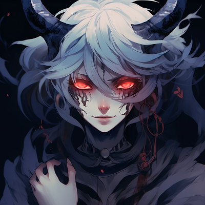 Image For Post | A somber portrait of a Demon Girl, exhibiting muted dark colors and melancholic expression. demon girl anime pfp pfp for discord. - [Anime Demon PFP Collection](https://hero.page/pfp/anime-demon-pfp-collection)