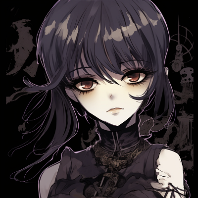 Image For Post | Goth anime girl brooding in solitude, with intricate details in clothes, accessories, and makeup. pfp concepts: goth anime pfp for discord. - [Goth Anime Girl PFP](https://hero.page/pfp/goth-anime-girl-pfp)
