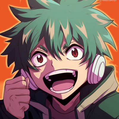 Image For Post | Deku pulling a funny face, strong outlines and bright colors. anime pfp funny moments pfp for discord. - [anime pfp funny](https://hero.page/pfp/anime-pfp-funny)