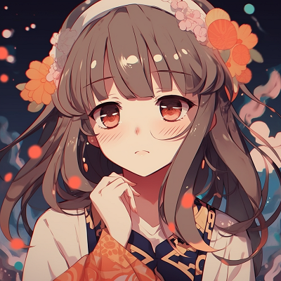 Image For Post Anime Girl in Kimono - cute aesthetic anime girl pfp