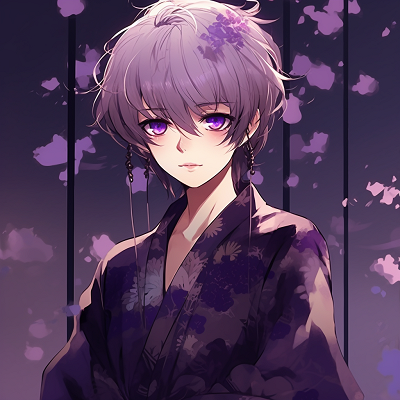 Image For Post | Anime girl in traditional kimono, adorned with purple flowers, delicate shading and fine details. female purple anime pfp pfp for discord. - [Purple Pfp Anime Collection](https://hero.page/pfp/purple-pfp-anime-collection)