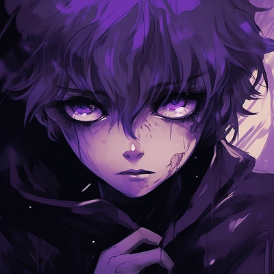 Image For Post | Profile picture of a manga character basked in purple moonlight, with intense detail on reflection and lighting. purple anime art pfp pfp for discord. - [Purple Pfp Anime Collection](https://hero.page/pfp/purple-pfp-anime-collection)