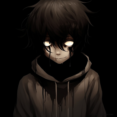 Image For Post | A chilling anime character captured mid-expression, emphasizing the fear factor with intricate lines and shadows. creepy scary anime pfp pfp for discord. - [Scary Anime PFP Collection](https://hero.page/pfp/scary-anime-pfp-collection)