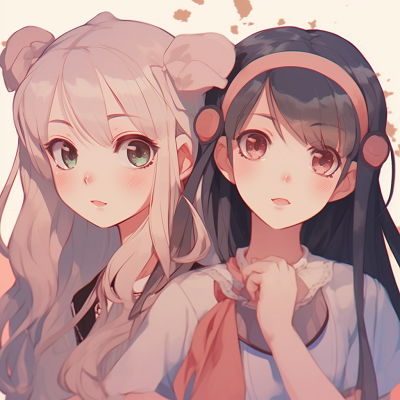 Image For Post | Profile picture of three anime girls, pastel tones and varied expression. anime pfp girl trio pfp for discord. - [Anime Trio PFP](https://hero.page/pfp/anime-trio-pfp)