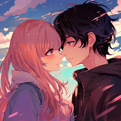 Image For Post | Anime couple embracing each other, detailed art style and vibrant colors. adventurous couple anime matching pfp pfp for discord. - [Couple Anime Matching PFP Inspiration](https://hero.page/pfp/couple-anime-matching-pfp-inspiration)