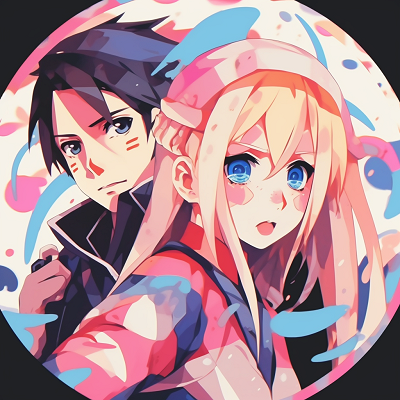Image For Post | Naruto, Sasuke, and Sakura from Naruto, bold lines and vibrant colors. trio pfp for anime fans pfp for discord. - [Anime Trio PFP](https://hero.page/pfp/anime-trio-pfp)
