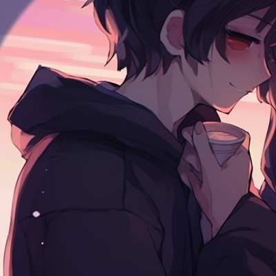 Image For Post | Two characters embracing warmly, reflecting the hues of twilight, soft and velvety shades. synchronized anime icons for 2 friends pfp for discord. - [matching pfp for 2 friends anime, aesthetic matching pfp ideas](https://hero.page/pfp/matching-pfp-for-2-friends-anime-aesthetic-matching-pfp-ideas)