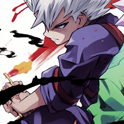 Image For Post | Gon and Killua with their Nen auras, vivid colors and strong contrasts. manga gon and killua matching pfp pfp for discord. - [gon and killua matching pfp, aesthetic matching pfp ideas](https://hero.page/pfp/gon-and-killua-matching-pfp-aesthetic-matching-pfp-ideas)