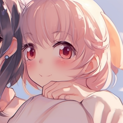 Image For Post | Two characters in view, cherry blossom scenery, matching kimonos, indicative of a shared cultural interest. cute matching pfp for bffs pfp for discord. - [matching pfp cute, aesthetic matching pfp ideas](https://hero.page/pfp/matching-pfp-cute-aesthetic-matching-pfp-ideas)
