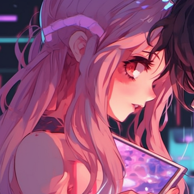 Image For Post Cyberpunk Connection - anime matching pfp couple art left side