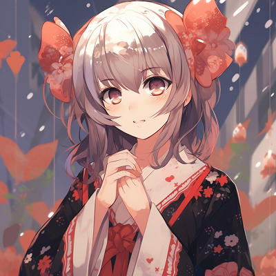 Image For Post Traditional Kimono Anime Girl - exchange your cute anime girl pfp