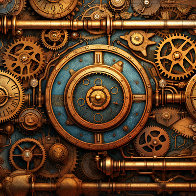 Image For Post Clockwork Cosmos Steampunk Illustration - Wallpaper