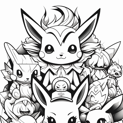 Image For Post Pikachu's Squad Unity in Pokemon - Wallpaper