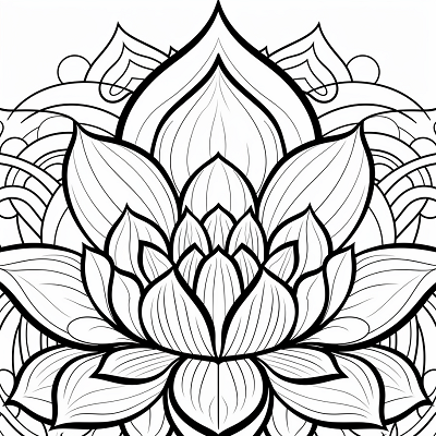 Image For Post Exotic Lotus Mandala - Printable Coloring Page