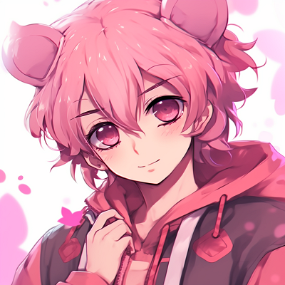 Image For Post | Anime character wearing pink glasses, highlighting the playful nature of the character and the detailed illustration of the glasses. pink anime pfps for boys - [Pink Anime PFP](https://hero.page/pfp/pink-anime-pfp)