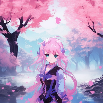 Image For Post | Relaxing scene with Sakura, soft glow and tranquil environment. unique anime aesthetic pfp selections - [Anime Aesthetic PFP World](https://hero.page/pfp/anime-aesthetic-pfp-world)