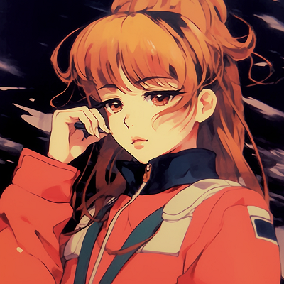 Image For Post | Close-up of Asuka's face showing determination and grit, minimal backdrop and focused details 90s anime characters pfp - [90s anime pfp universe](https://hero.page/pfp/90s-anime-pfp-universe)