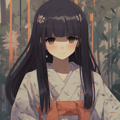 Image For Post | Anime girl dressed in a traditional kimono, muted colors and detailed patterns. anime girl aesthetics: sad pfp - [Sad PFP Anime](https://hero.page/pfp/sad-pfp-anime)