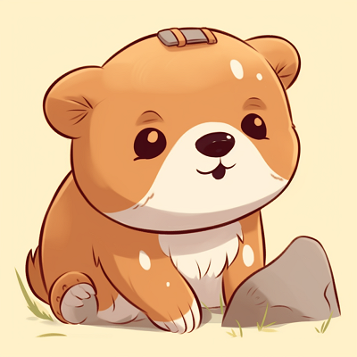 Image For Post | Cute bear cub anime character shown in a playful pose, detailed linework, and warm colors. adorable animal wallpaper collection - [cute animal pfp](https://hero.page/pfp/cute-animal-pfp)