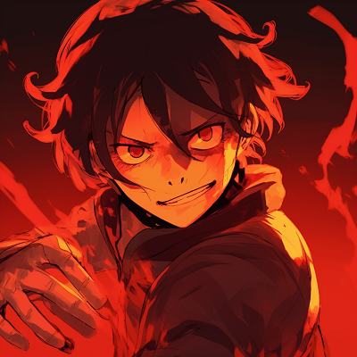 Image For Post | Tanjiro Kamado from Demon Slayer in action, dynamic pose and warm color palette. excellent red anime pfp selection - [Red Anime PFP Compilation](https://hero.page/pfp/red-anime-pfp-compilation)