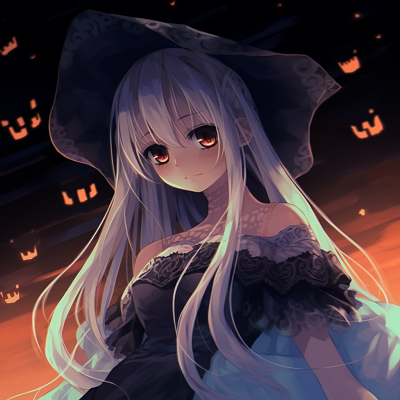 Image For Post | Anime girl portrayed as a ghost, with light hues and translucent effects. anime girl halloween pfp - [Anime Halloween PFP Collections](https://hero.page/pfp/anime-halloween-pfp-collections)