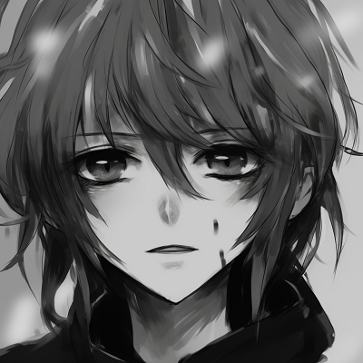 Image For Post Solitary Anime Boy - black and white anime boy profile picture