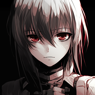 Image For Post | Mikasa Ackerman's determined stare, strong linework, and high contrast shades. catchy anime pfp selections - [Best Anime PFP](https://hero.page/pfp/best-anime-pfp)