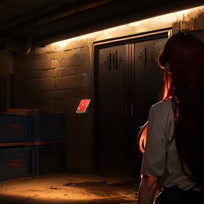 Image For Post | Yuuki outside the LM-072 storage room - Ammendi
