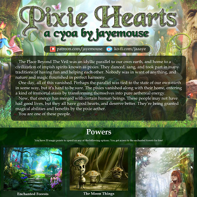 Image For Post Pixie Hearts CYOA by jayemouse
