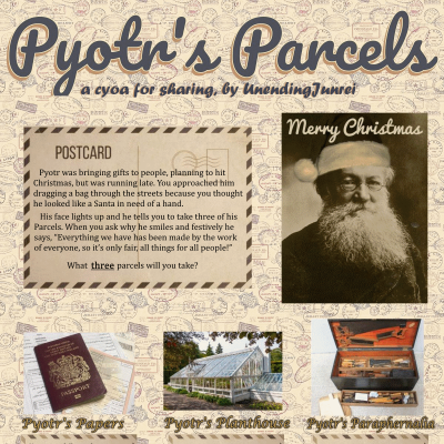 Image For Post Pyotr's Parcels - a CYOA for sharing?
