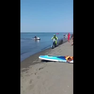 Image For Post Taking A Motorcycle For A Spin On The Water