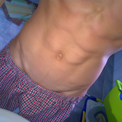 Sixpack without flexing