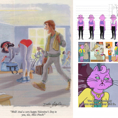 Image For Post | Requesting Princess Carolyn at the gym doing like in the image on the left, but make it look like PC knows exactly was she doing and make the person caught looking the one that's flustered.