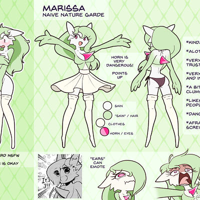 Image For Post | Marissa
From: pokemon setting

NSFW: tame / ecchi only, no hardcore


Personality: dumb with a heart of gold, klutzy, very trusting and empathetic