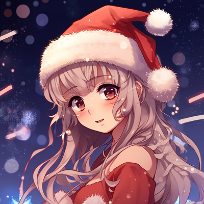 Image For Post | Christmas anime boy holding a stack of presents, dynamic composition and playful appearance. cute christmas anime pfp - [christmas anime pfp](https://hero.page/pfp/christmas-anime-pfp)