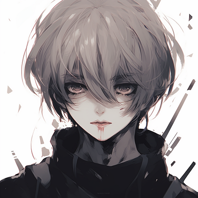 Image For Post | Close-up of Kaneki from Tokyo Ghoul, exceptional detailing of facial features. best anime aesthetic pfp collections - [Anime Aesthetic PFP World](https://hero.page/pfp/anime-aesthetic-pfp-world)