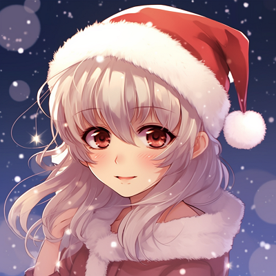Image For Post | Adorable anime catgirl with a festive holiday hat, bright eyes and playful details. adorable anime christmas pfp - [christmas anime pfp](https://hero.page/pfp/christmas-anime-pfp)