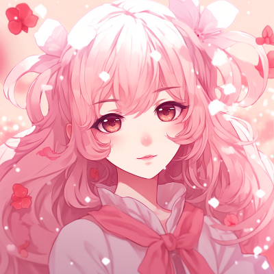 Image For Post | Profile picture of a blushing anime character, rosy tones and expressive eyes. animated pink anime pfps - [Pink Anime PFP](https://hero.page/pfp/pink-anime-pfp)