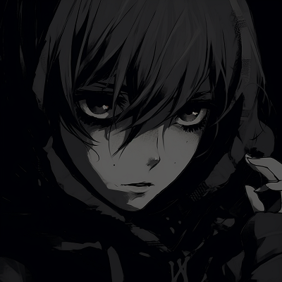 Image For Post | Depicting an anime boy with eyes hidden, attention to his somber expression and use of dark hues. mysterious dark anime pfp boy - [Dark Aesthetic Anime PFP Collection](https://hero.page/pfp/dark-aesthetic-anime-pfp-collection)